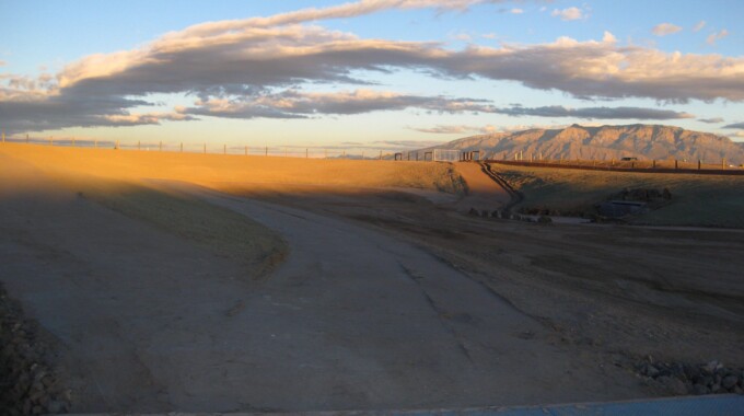 Sunset Pond for the Southern Sandoval County Arroyo Flood Control Authority (SSCAFCA)